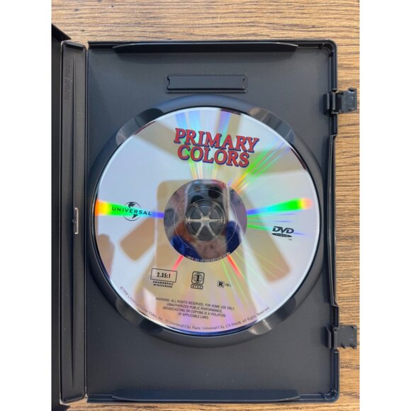 Primary Colors DVD 1998 Comedy Movie John Travolta Emma Thompson Pre-Owned - Picture 2 of 4